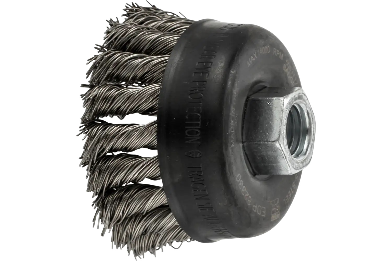 Picture of Pferd Knot Wire Cup Brush Psf 2-3/4" Dia. .020 Stainless Steel 5/8-11 Thread Retail